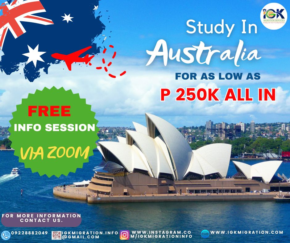 STUDY, EARN & LIVE IN AUSTRALIA