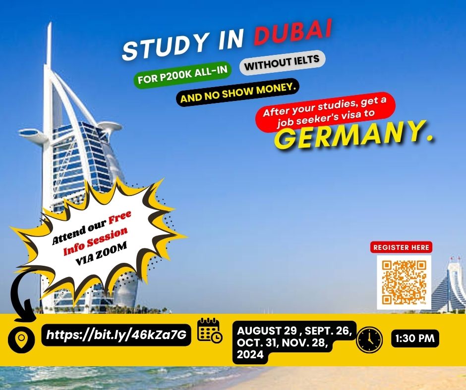 STUDY GERMANY or DUBAI